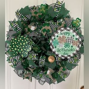 St Patrick's Day wreath